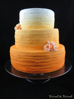 Kuchen Ombre orange 2