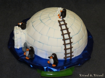 Kuchen Pinguin Iglu